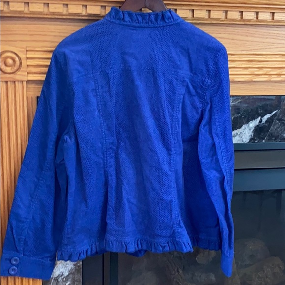 Textured cotton jacket. - Picture 2 of 2